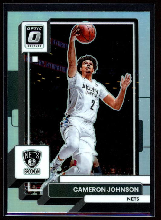 Cameron Johnson 2022 Donruss Optic Silver Prizm Card # 131