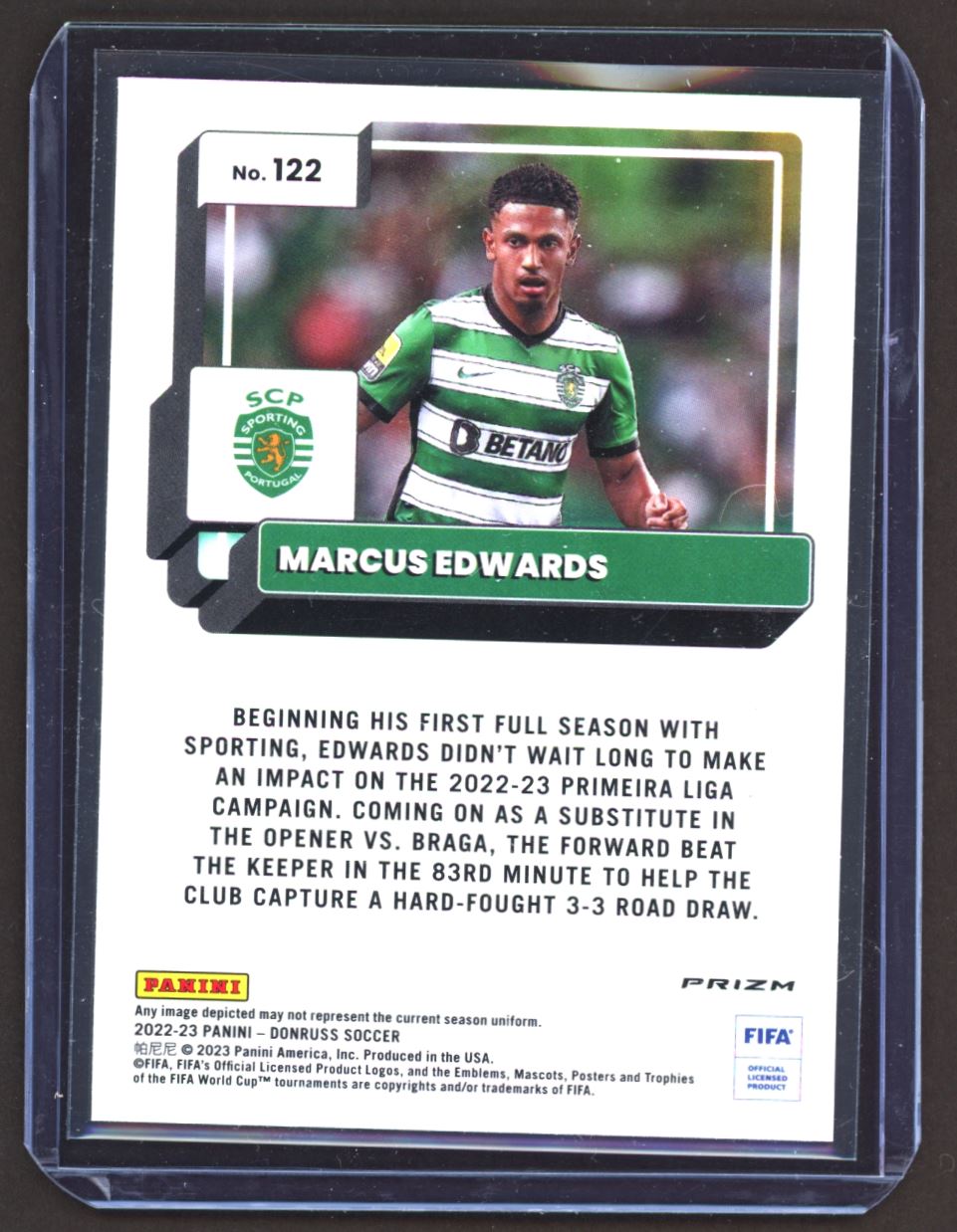 Marcus Edwards Red Photon SP 2022 Donruss Optic Rookie Card # 122