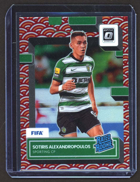 Sotiris Alexandropoulos Red Photon SP 2022 Donruss Optic Rookie Card # 177