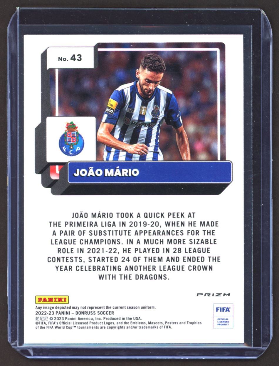 Joao Mario Red Photon SP 2022 Donruss Optic Rookie Card # 43