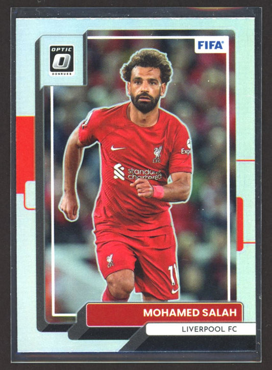 Mohamed Salah Silver Prizm 2022 Donruss Optic Card # 76