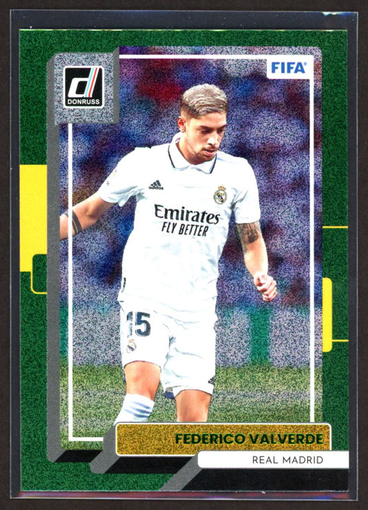 Federico Valverde Green Foil 2022 Donruss Card # 102