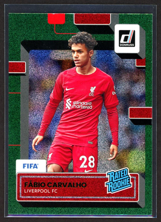 Fabio Carvalho Green Foil 2022 Donruss Rookie Card # 185