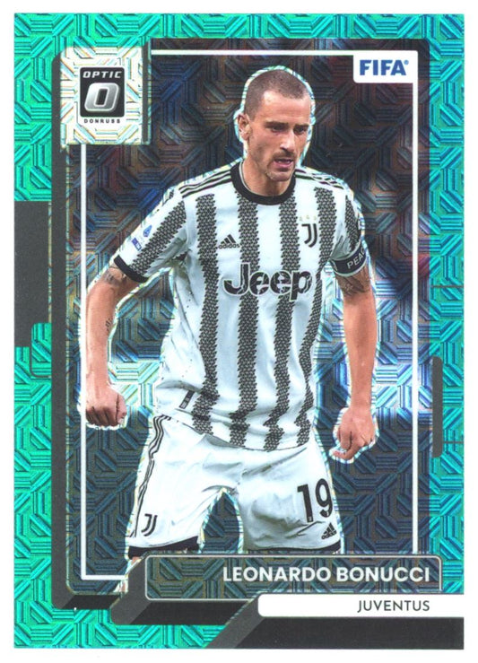 Leonardo Bonucci Optic Teal Mojo /49 2022 Donruss Card # 155