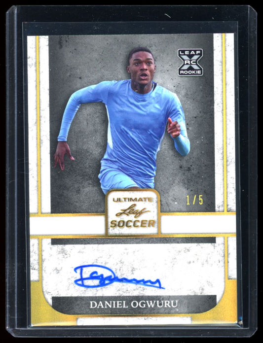 Daniel Ogwuru 1/5 2022 Leaf Ultimate Soccer Autograph Card # BA-D01