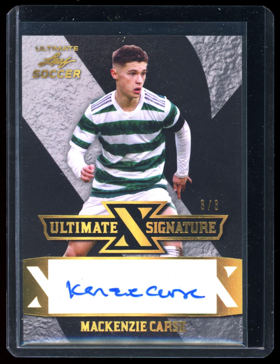 Mackenzie Carse Ultimate Signatures 3/3 2022 Leaf Ultimate Soccer Autograph Card # S-MC1