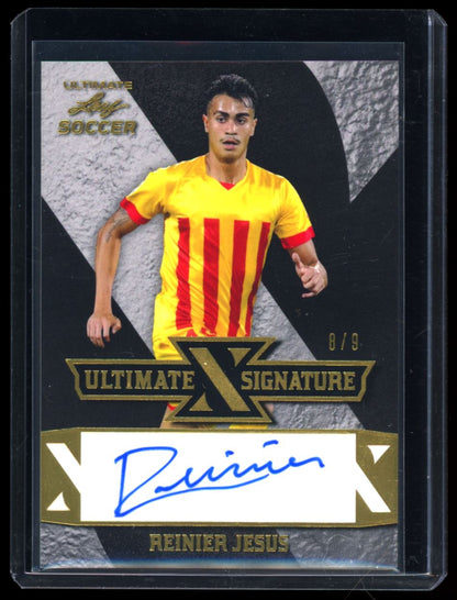 Reinier Jesus Ultimate Signatures 8/9 2022 Leaf Ultimate Soccer Autograph Card # S-RJ2