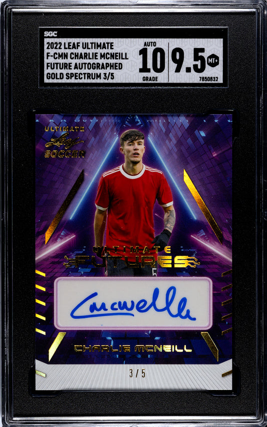 SGC 10/9.5 Charlie McNeill 2022 Leaf Ultimate Futures Auto /5
