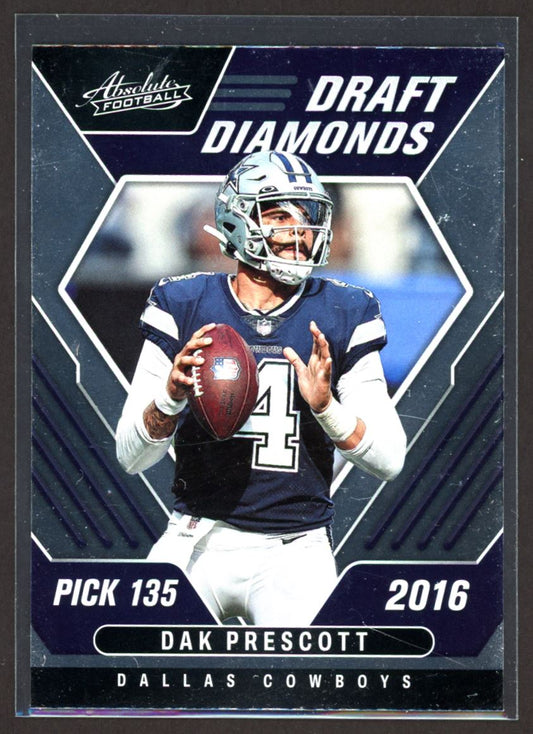 Dak Prescott 2022 Panini Absolute Draft Diamonds Card # DD-2