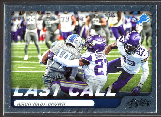 Amon-Ra St. Brown 2022 Panini Absolute Last Call Card # LC-1