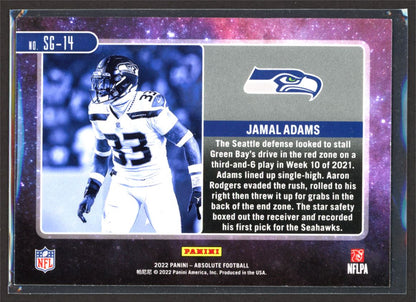 Jamal Adams 2022 Panini Absolute Star Gazing Card # SG-14