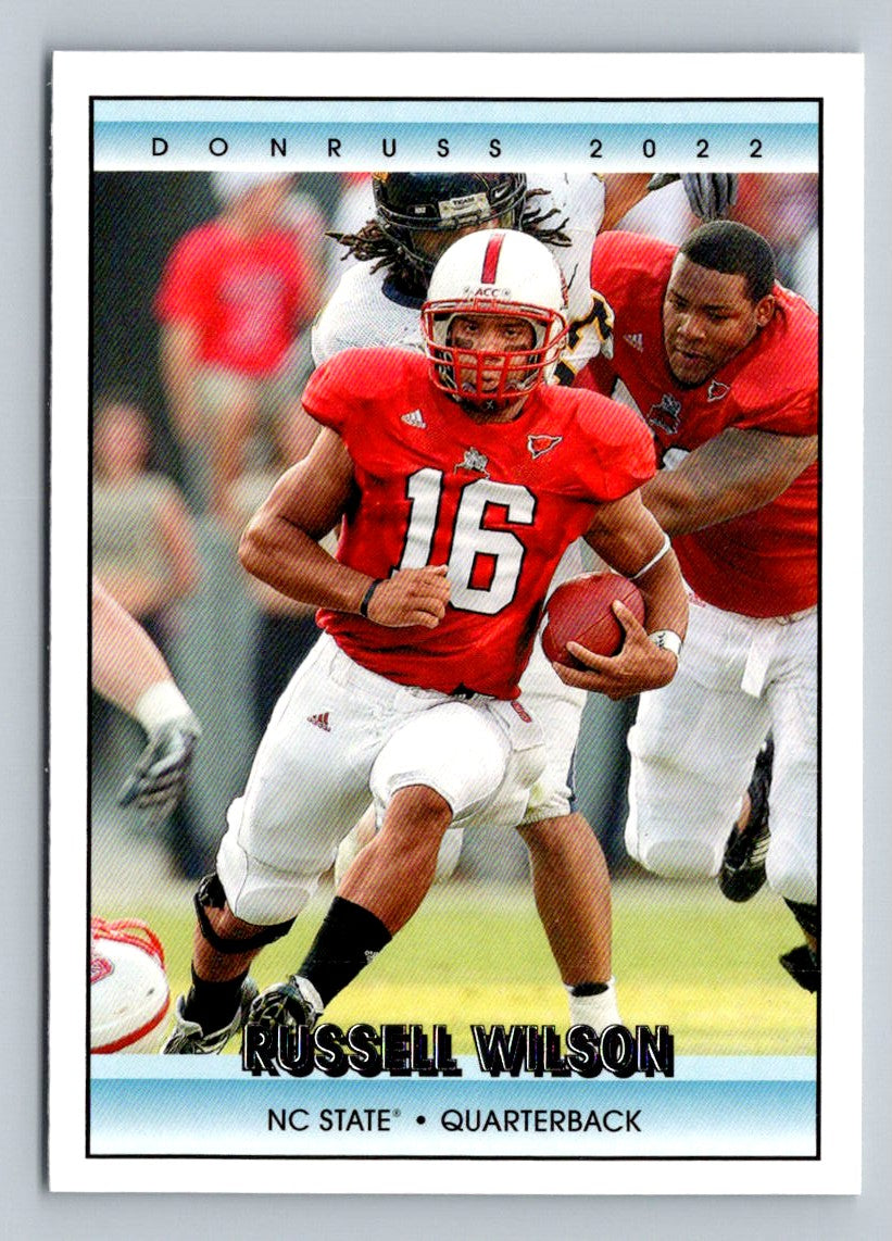 Russell Wilson 2022 Panini Chronicles Draft Picks Donruss Retro Card # 17