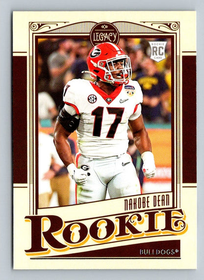 Nakobe Dean 2022 Panini Chronicles Draft Picks Legacy Rookies Rookie Card # 18