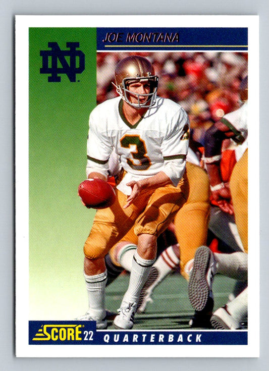 Joe Montana 2022 Panini Chronicles Draft Picks Score Retro Card # 18