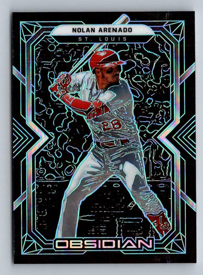 Nolan Arenado 2022 Panini Chronicles Obsidian Card # 42