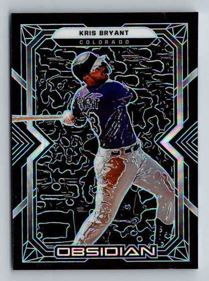 Kris Bryant 2022 Panini Chronicles Obsidian Card # 50