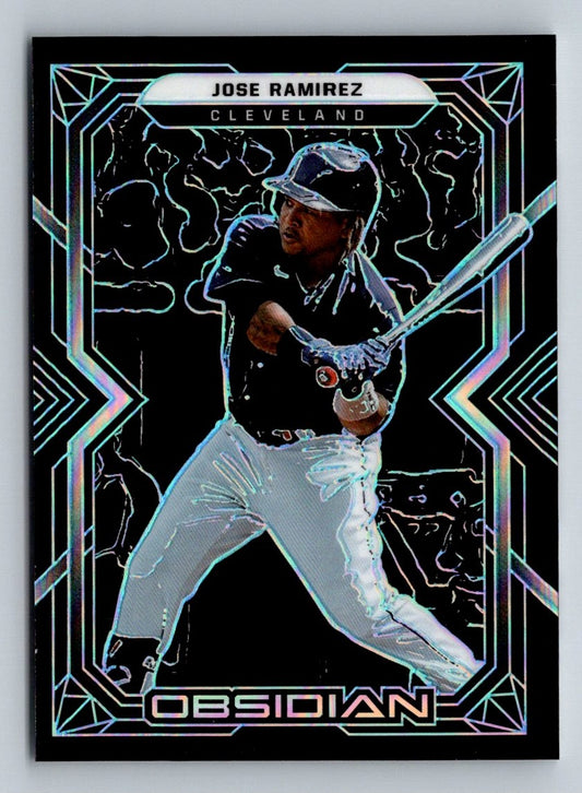 Jose Ramirez (b) 2022 Panini Chronicles Obsidian Card # 53