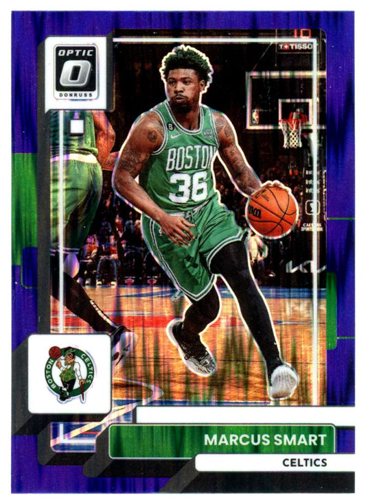 Marcus Smart Purple Shock Prizm 2022 Panini Donruss Optic Card # 12