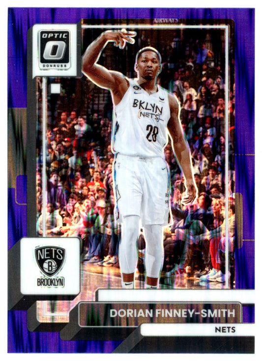 Dorian Finney-Smith Purple Shock Prizm 2022 Panini Donruss Optic Card # 142