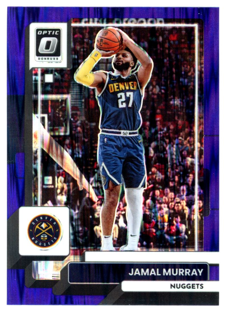 Jamal Murray Purple Shock Prizm 2022 Panini Donruss Optic Card # 42