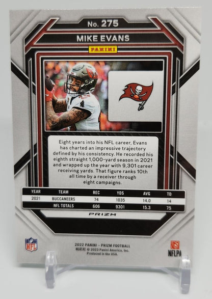 Mike Evans Green Prizm 2022 Panini Prizm Card # 275