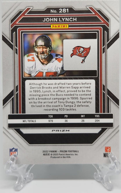 John Lynch Green Prizm 2022 Panini Prizm Card # 281