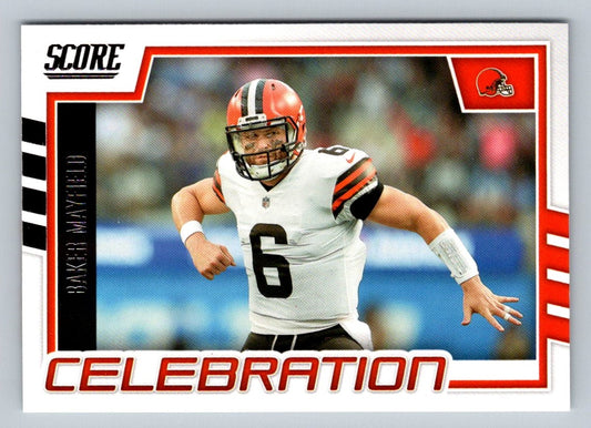 Baker Mayfield 2022 Score Celebration Card # C-BM