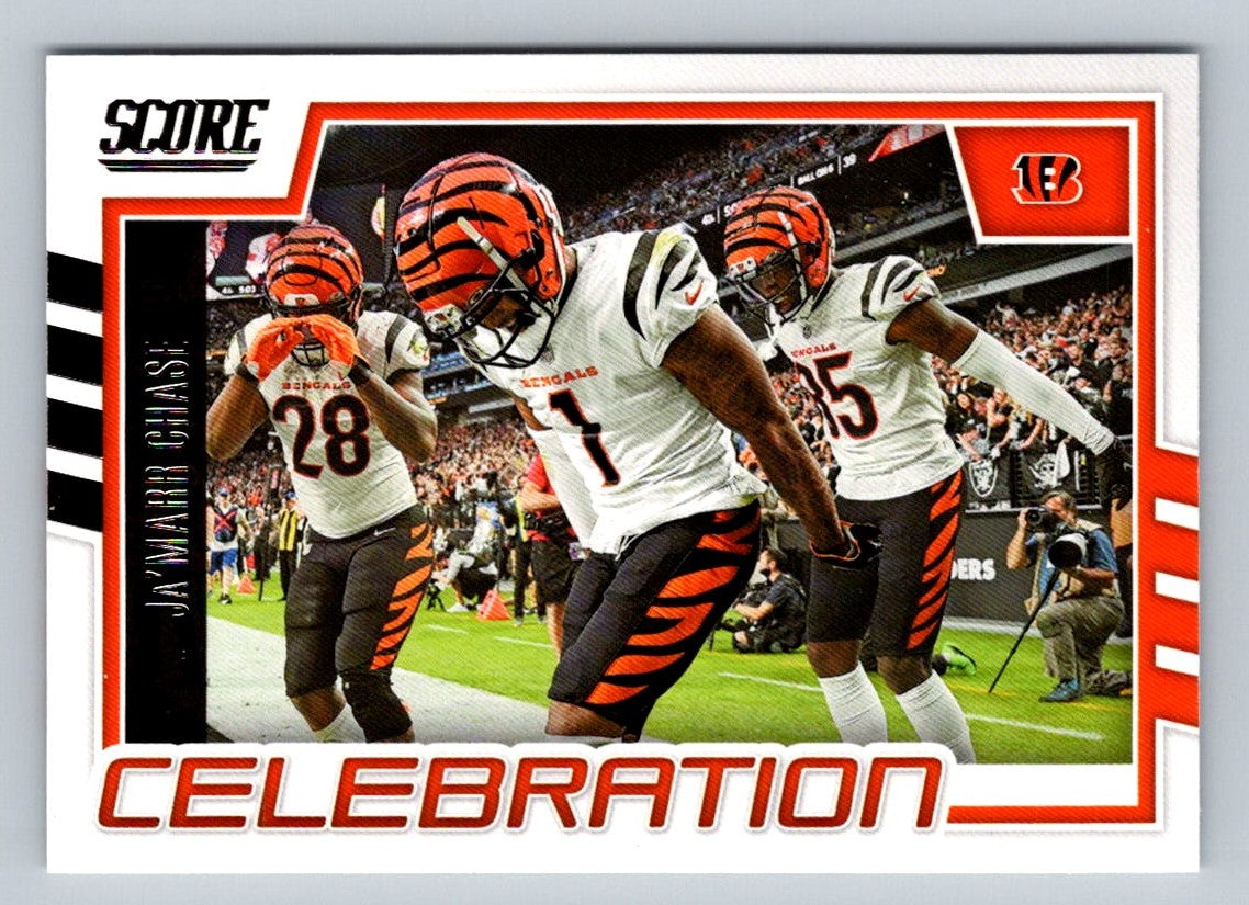 Ja'Marr Chase 2022 Score Celebration Card # C-JC