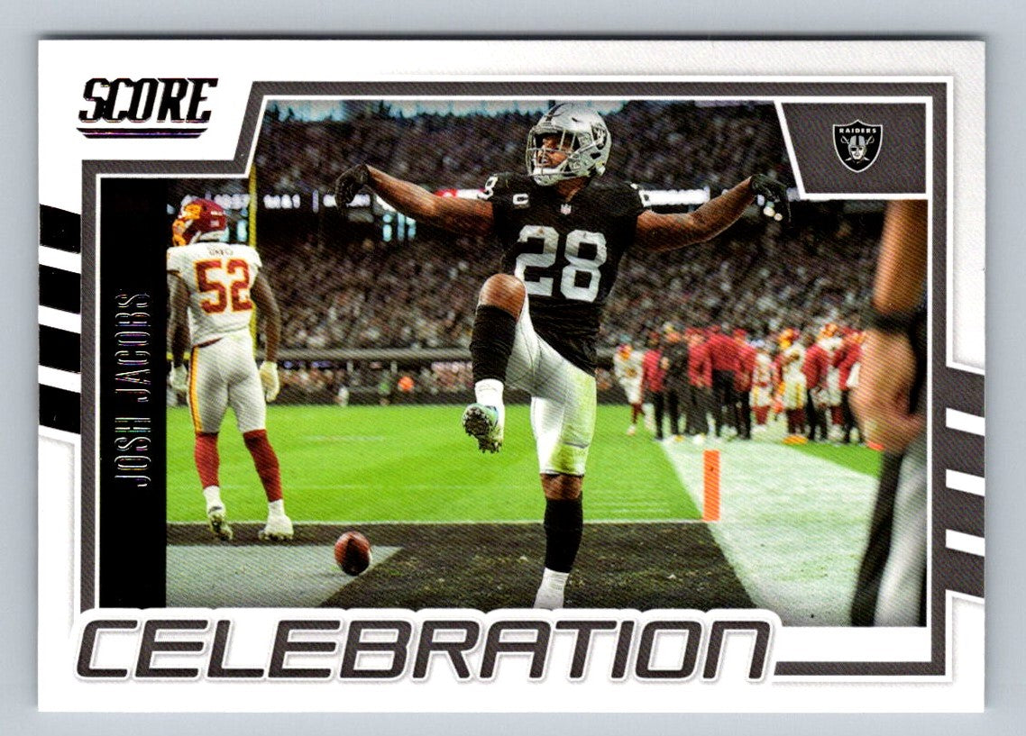 Josh Jacobs 2022 Score Celebration Card # C-JJ