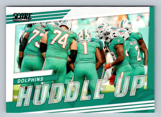 Miami Dolphins 2022 Score Huddle Up Card # HU-MIA