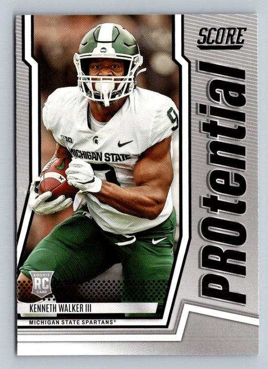 Kenneth Walker III 2022 Score PROtential Rookie Card # P-KW
