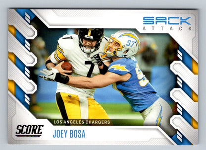 Joey Bosa 2022 Score Sack Attack Card # SA-JB