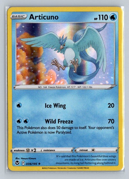 Articuno (b) Holo 2022 Sword & Shield - Silver Tempest Card # 36