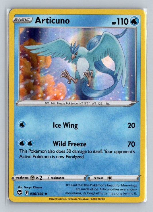 Articuno (c) Holo 2022 Sword & Shield - Silver Tempest Card # 36