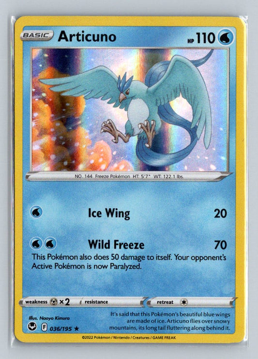 Articuno Holo 2022 Sword & Shield - Silver Tempest Card # 36