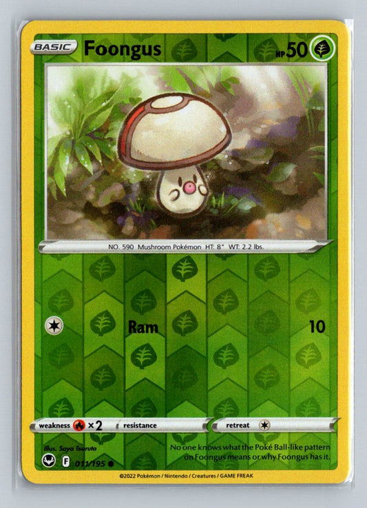 Foongus Reverse Holo 2022 Sword & Shield - Silver Tempest Card # 11