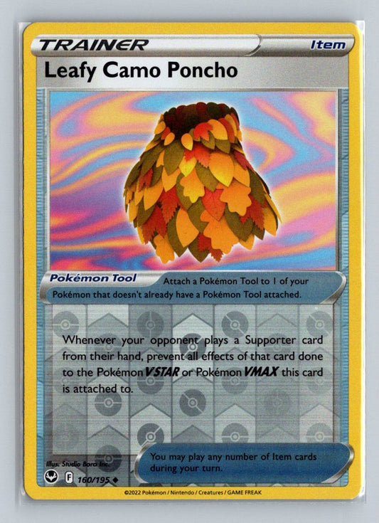Leafy Camo Poncho Reverse Holo 2022 Sword & Shield - Silver Tempest Card # 160