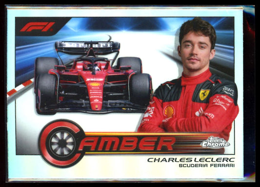 Charles Leclerc Camber 2022 Topps Chrome F1 Card # CAM-CLI