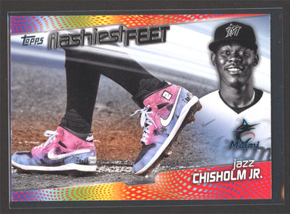 Jazz Chisholm Jr. 2022 Topps Flashiest Feet Card # FF-7