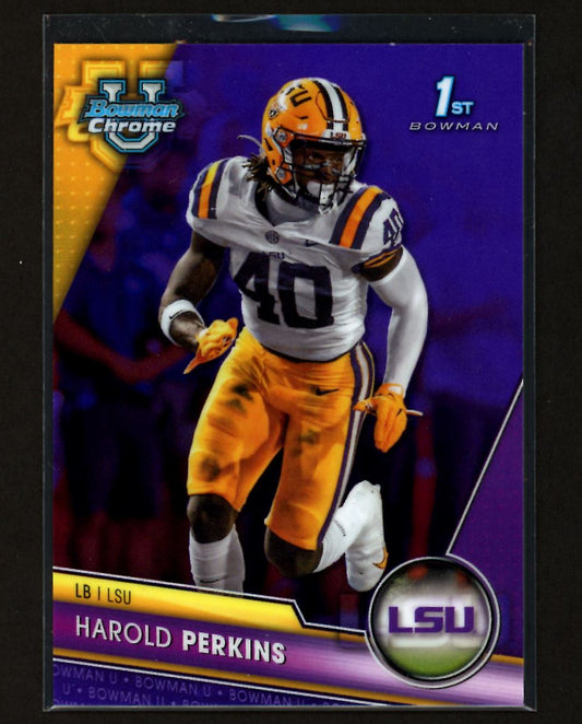 Harold Perkins Purple 177/399 2023 Bowman U Chrome Rookie Card # 41