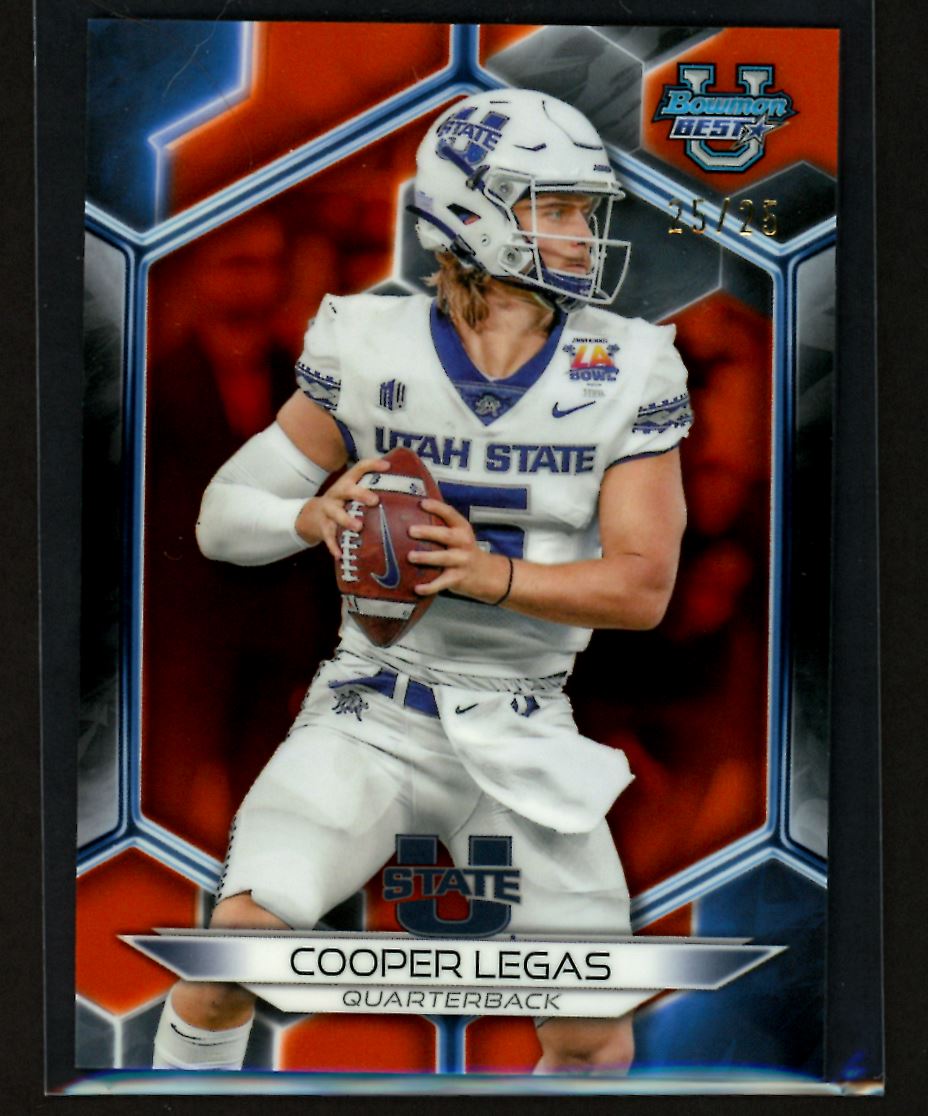 Cooper Legas Orange 25/25 2023 Bowmans Best Card # 4