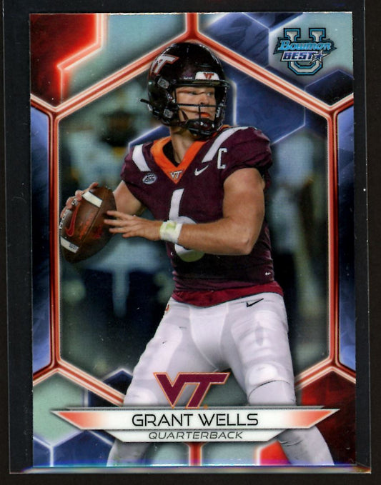 Grant Wells Red White and Blue 2023 Bowmans Best Card # 85