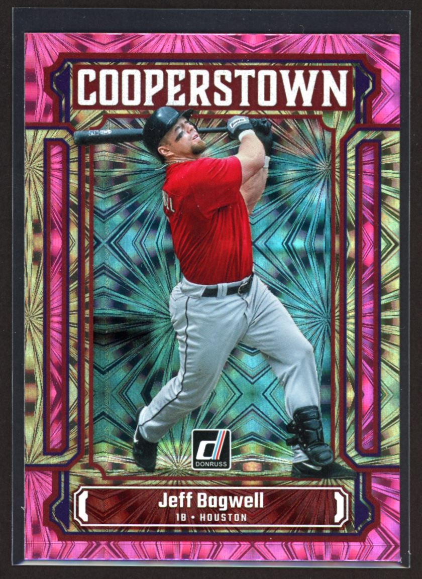 Jeff Bagwell Cooperstown Pink Fireworks 2023 Donruss Cooperstown Pink  Fireworks Card # CT7