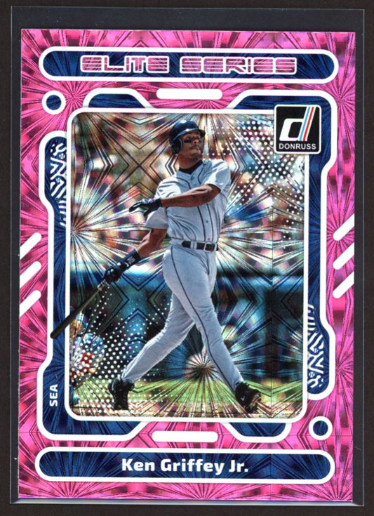 Ken Griffey Jr. Elite Series Pink Fireworks 2023 Donruss Elite Series Pink Fireworks Card # E3