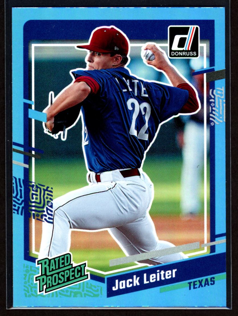 Jack Leiter 2023 Donruss Holo Blue Card # 51