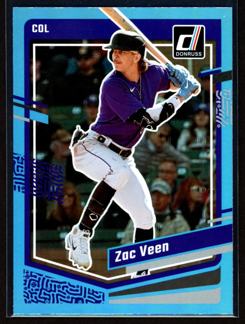 Zac Veen 2023 Donruss Holo Blue Card # 99