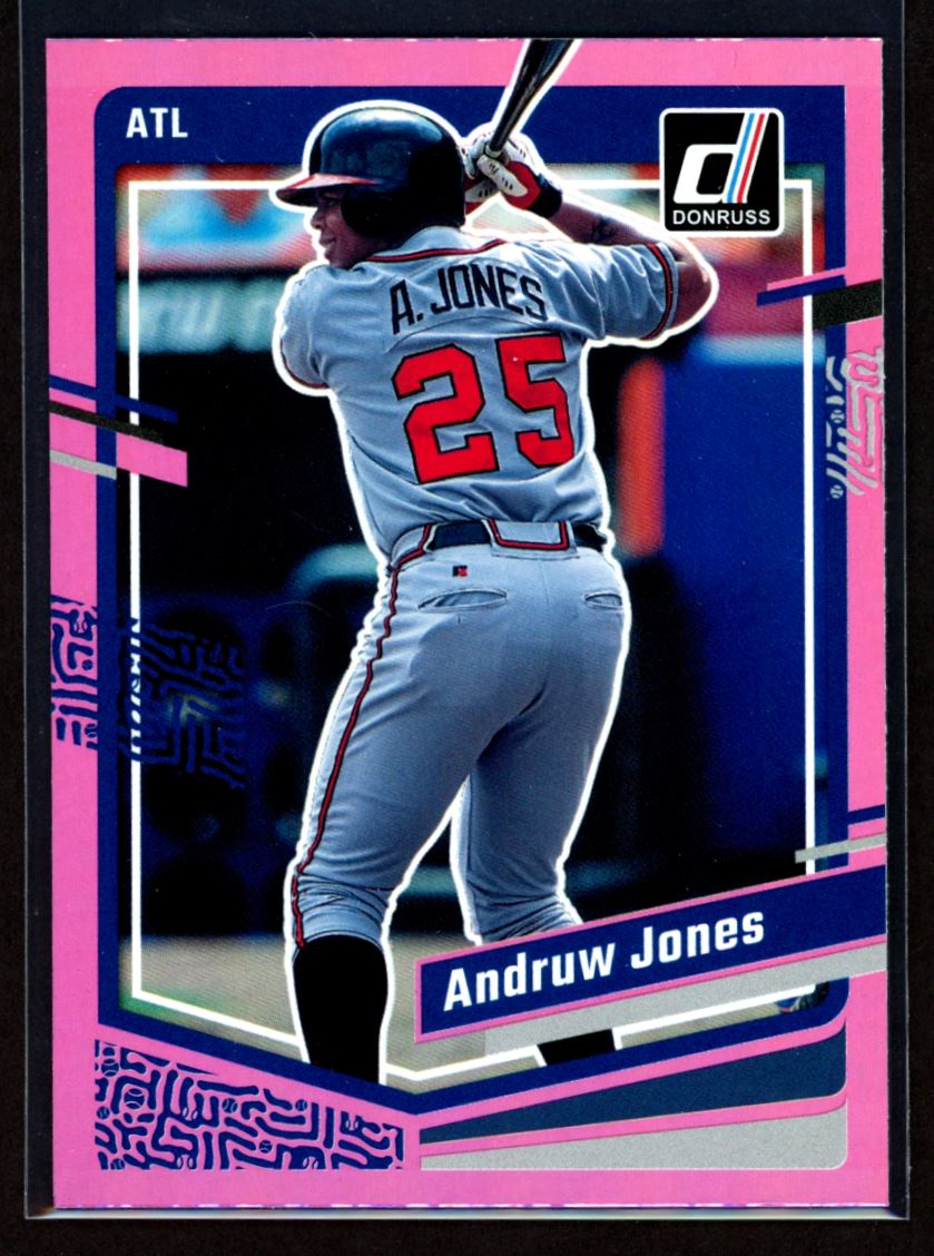 Andruw Jones 2023 Donruss Holo Pink Card # 200