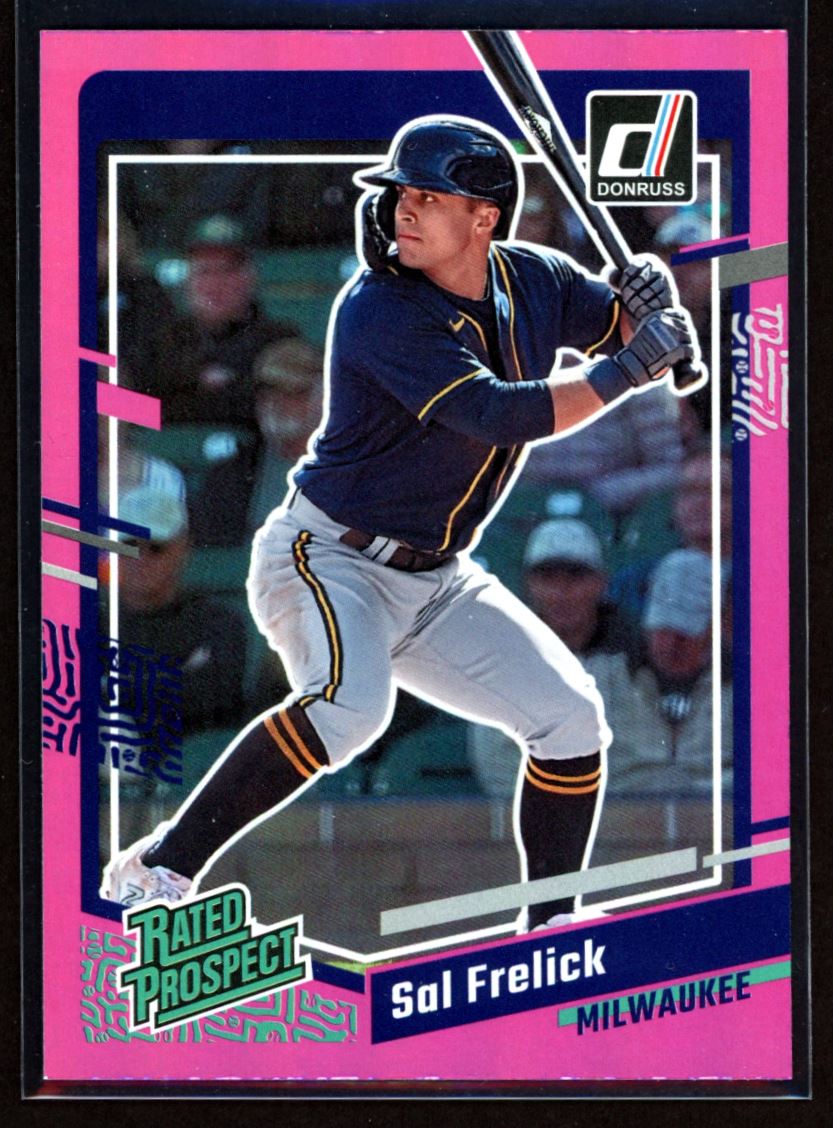 Sal Frelick Rated Prospect 2023 Donruss Holo Pink Card # 33