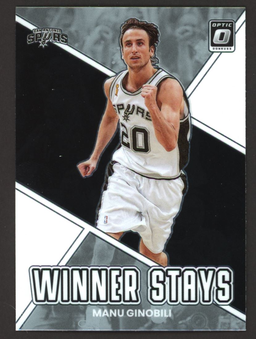 Manu Ginobili 2023 Donruss Optic Winner Stays Card # 16