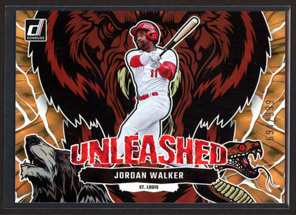 Jordan Walker /999 2023 Donruss Unleased Gold Card # U5